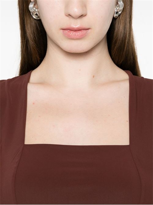 Abito donna midi con scollo squadrato PATRIZIA PEPE | 2A3010JZ26B887